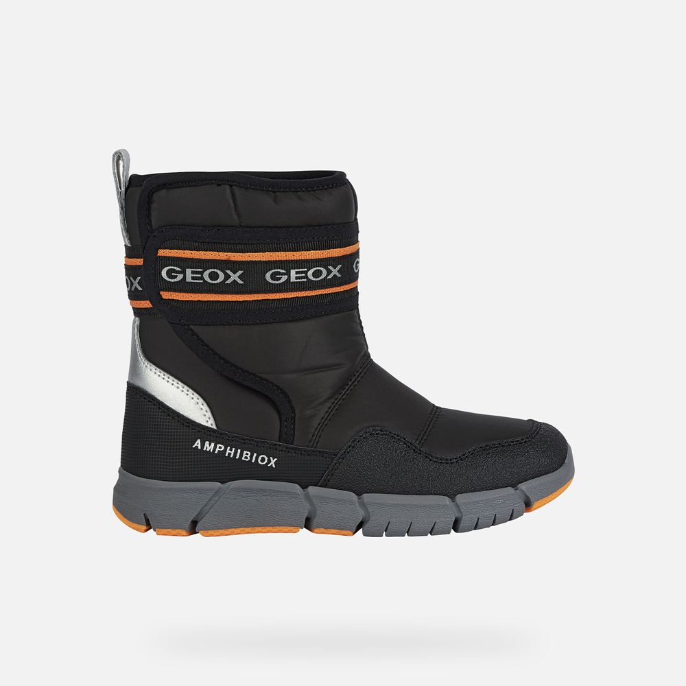 Bottes Geox Flexyper Abx - Noir/Orange - Garcon 260189-ZJK